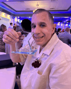 Antonio poses with his award at the 2025 STARS dinner.