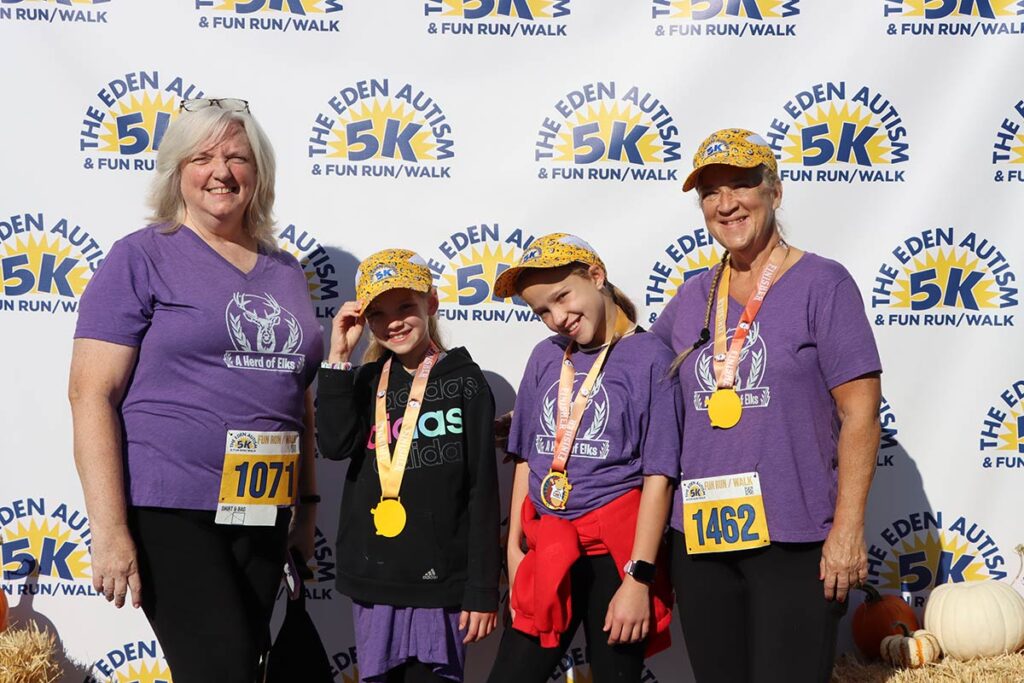 Pat at the Eden Autism 5K with friends