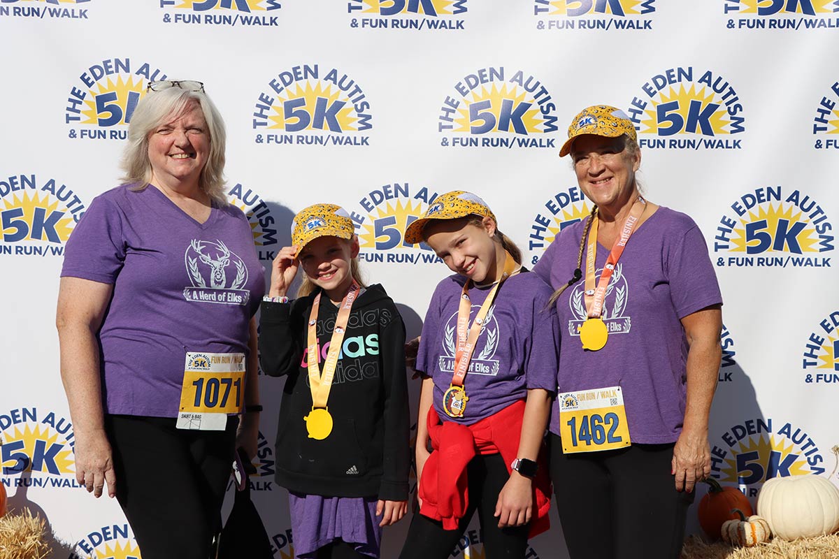 Pat at the Eden Autism 5K with friends